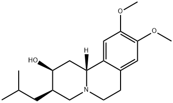 2H-Benzo[a]quinolizin-2-ol, 1,3,4,6,7,11b-hexahydro-9,10-dimethoxy-3-(2-methylpropyl)-, (2S,3R,11bR)- Struktur