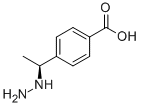 Benzoic acid, 4-[(1S)-1-hydrazinylethyl]- Struktur