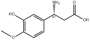 (R)-3-(3-HYDROXY-4-METHOXYPHENYL)-BETA-ALANINE
 Structure