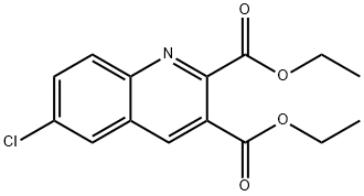 6-CHLOROQUINOLINE-2,3-DICARBOXYLIC ACID DIETHYL ESTER Struktur