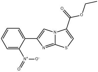 6-(2-NITRO-PHENYL)-IMIDAZO[2,1-B]THIAZOLE-3-CARBOXYLIC ACID ETHYL ESTER Struktur