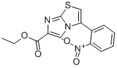 3-(2-NITROPHENYL)IMIDAZO[2,1-B]THIAZOLE-6-CARBOXYLIC ACID ETHYL ESTER Struktur