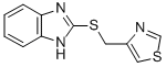 1H-BENZIMIDAZOLE, 2-[(4-THIAZOLYLMETHYL)THIO]- Struktur