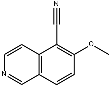 5-Isoquinolinecarbonitrile, 6-methoxy- Struktur