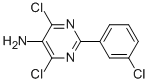 2-(3-CHLOROPHENYL)-4,6-DICHLORO-5-PYRIMIDINAMINE Struktur