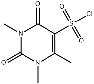 1,3,6-trimethyl-2,4-dioxo-1,2,3,4-tetrahydropyrimidine-5-sulfonyl chloride Struktur