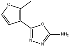 5-(2-METHYL-3-FURYL)-1,3,4-OXADIAZOL-2-AMINE Struktur