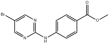 4-(5-BROMOPYRIMIDIN-2-YLAMINO)BENZOIC ACID METHYL ESTER Struktur