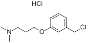 3-[3-(chloromethyl)phenoxy]-n,n-dimethylpropylamine hydrochloride Struktur