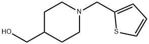 [1-(Thien-2-ylmethyl)piperidin-4-yl]methanol Struktur