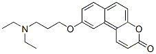 9-(3-diethylaminopropyloxy)-3H-naphtho(2,1-b)pyran-3-one Struktur