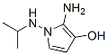 1H-Pyrrol-3-ol,  2-amino-1-[(1-methylethyl)amino]- Struktur