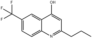 2-PROPYL-6-TRIFLUOROMETHYLQUINOLINE-4-OL Struktur