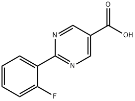 2-(2-Fluorophenyl)pyrimidine-5-carboxylic acid Struktur