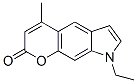 4-methyl-N-ethyl pyrrolo(3,2-g)coumarin Struktur