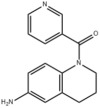 6-Amino-1-(pyridin-3-ylcarbonyl)-1,2,3,4-tetrahydroquinoline Struktur