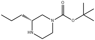 (R)-1-BOC-3-PROPYLPIPERAZINE Struktur