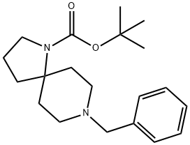 1,8-Diazaspiro[4.5]decane-1-carboxylic acid,8-(phenylMethyl)-, 1,1-diMethylethyl ester Struktur