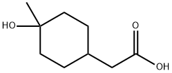 2-(4-hydroxy-4-methylcyclohexyl)acetic acid Struktur