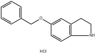 5-芐氧基吲哚啉鹽酸鹽 結(jié)構(gòu)式