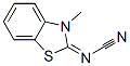 Cyanamide, (3-methyl-2(3H)-benzothiazolylidene)- (9CI) Struktur