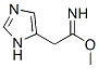 1H-Imidazole-5-ethanimidic  acid,  methyl  ester Struktur