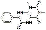 2,4,6(3H)-Pteridinetrione,  1,5,7,8-tetrahydro-1,3-dimethyl-7-phenyl- Struktur