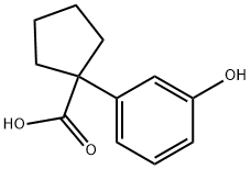 1-(3-HYDROXYPHENYL)-CYCLOPENTANECARBOXYLIC ACID Struktur