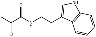 2-chloro-N-[2-(1H-indol-3-yl)ethyl]propanamide Struktur