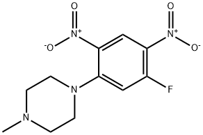 1-(5-FLUORO-2,4-DINITROPHENYL)-4-METHYLPIPERAZINE Struktur