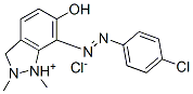 7-[(4-chlorophenyl)azo]-6-hydroxy-1,2-dimethyl-1H-indazolium chloride Struktur