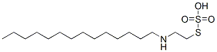 Thiosulfuric acid hydrogen S-[2-(tetradecylamino)ethyl] ester Struktur