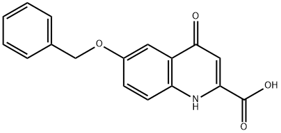 6-Benzyloxy-4-oxo-1,4-dihydro-quinoline-2-carboxylic acid Struktur