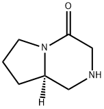 (R)-HEXAHYDRO-PYRROLO[1,2-A]PYRAZIN-4-ONE Struktur