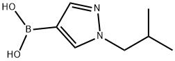 1-Isobutyl-1H-pyrazole-4-boronic acid Struktur