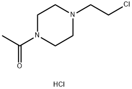 1-乙酰基-4-(2-氯乙基)哌嗪鹽酸鹽 結(jié)構(gòu)式