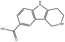 2,3,4,5-tetrahydro-1H-pyrido[4,3-b]indole-8-carboxylic acid Struktur