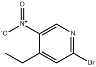 2-BroMo-4-ethyl-5-nitro-pyridine Struktur