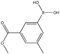 3-(METHOXYCARBONYL)-5-METHYLPHENYLBORONIC ACID Struktur