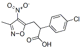 5-Isoxazolepropanoic  acid,  -alpha--(4-chlorophenyl)-3-methyl-4-nitro- Struktur