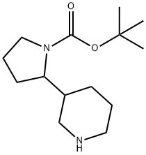 TERT-BUTYL 2-PIPERIDIN-3-YLPYRROLIDINE-1-CARBOXYLATE Struktur