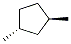 trans-(+)-1,3-Dimethylcyclopentane Struktur