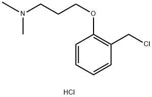 3-[2-(Chloromethyl)phenoxy]-N,N-dimethylpropylamine hydrochloride Struktur