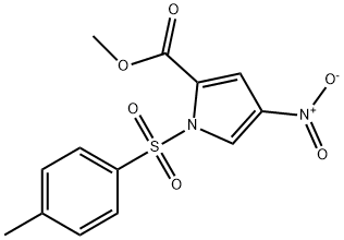 Methyl 4-nitro-1-[(4-methylphenyl)sulphonyl]-1H-pyrrole-2-carboxylate Struktur