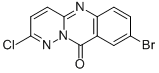 10H-PYRIDAZINO[6,1-B]QUINAZOLIN-10-ONE, 8-BROMO-2-CHLORO- Struktur