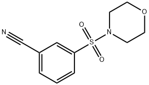 3-(Morpholine-4-sulfonyl)benzonitrile Struktur