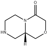 (9AS)-Hexahydropyrazino-[2,1-c][1,4]oxazin-4(3H)-one Struktur