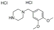 1-(3,4-Dimethoxy-benzyl)-piperazinedihydrochloride Struktur