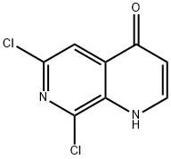 6,8-dichloro-1,7-naphthyridin-4(1H)-one Struktur