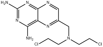 2,4-diamino-6-(bis-2-chloroethyl)aminomethylpteridine Struktur